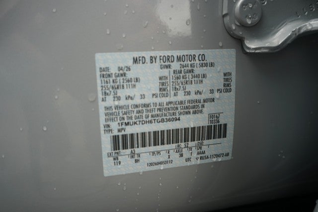2026 Ford Explorer Active w/100A Pkg