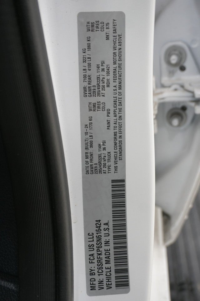 2025 RAM 1500 Tungsten