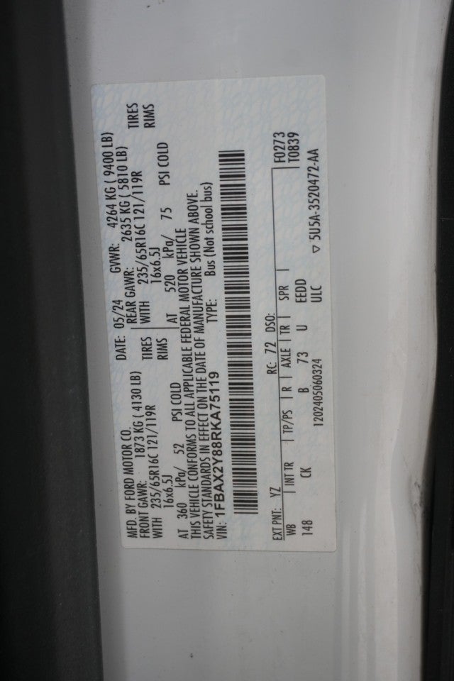 2024 Ford Transit Passenger Wagon XL