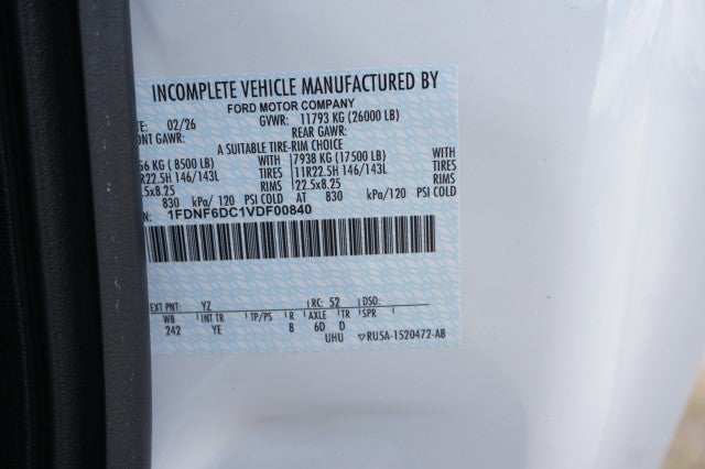 2027 Ford F-650 Straight Frame Base