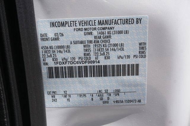 2027 Ford F-750 Straight Frame F-750 SD Diesel Straight Frame