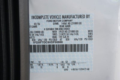 2027 Ford F-750 Straight Frame F-750 SD Diesel Straight Frame