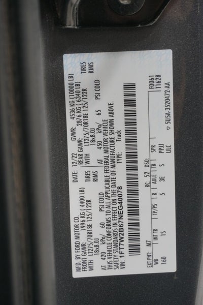 2022 Ford Super Duty F-250 SRW XL