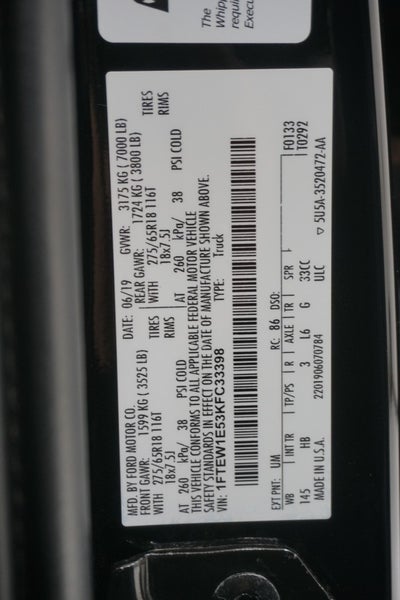 2019 Ford F-150 Shelby