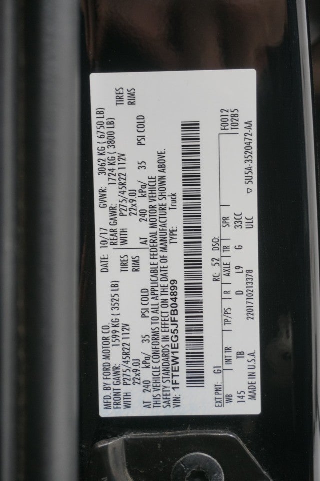 2018 Ford F-150 Limited