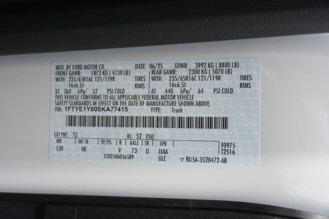 2025 Ford Transit Cargo Van Base