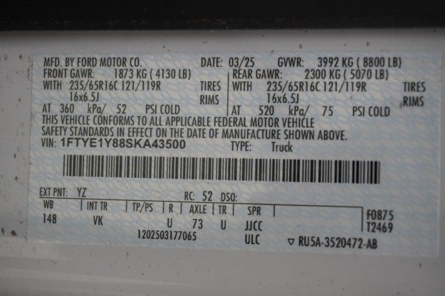 2025 Ford Transit Cargo Van Base