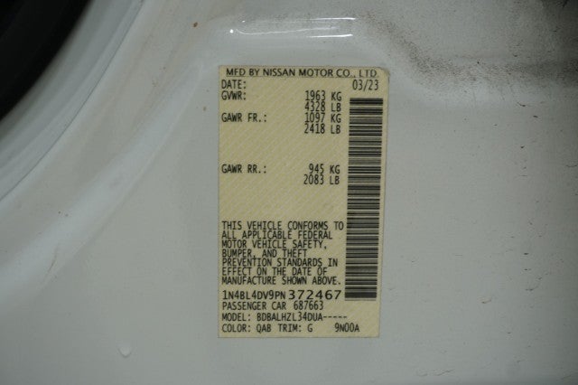 2023 Nissan Altima 2.5 SV