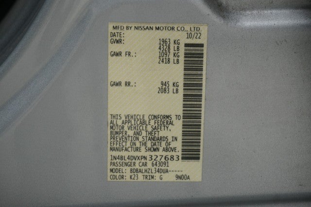 2023 Nissan Altima 2.5 SV