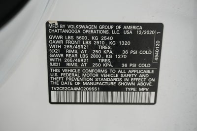 2021 Volkswagen Atlas Cross Sport 3.6L V6 SEL R-Line