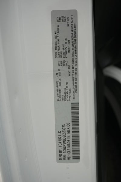 2025 RAM ProMaster Cargo Van Tradesman
